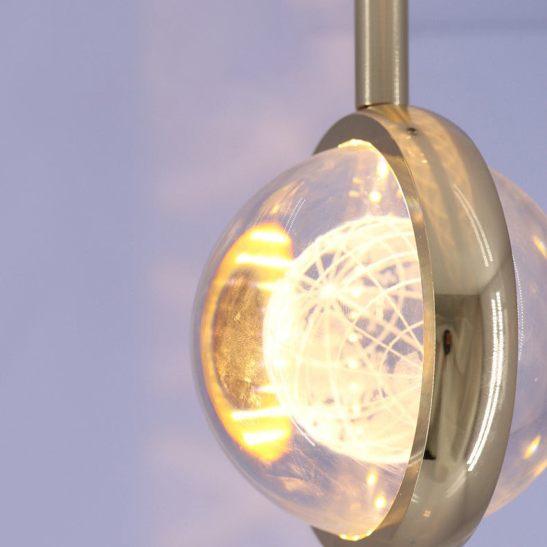 Minimalist Crystal Ball LED Pendant
