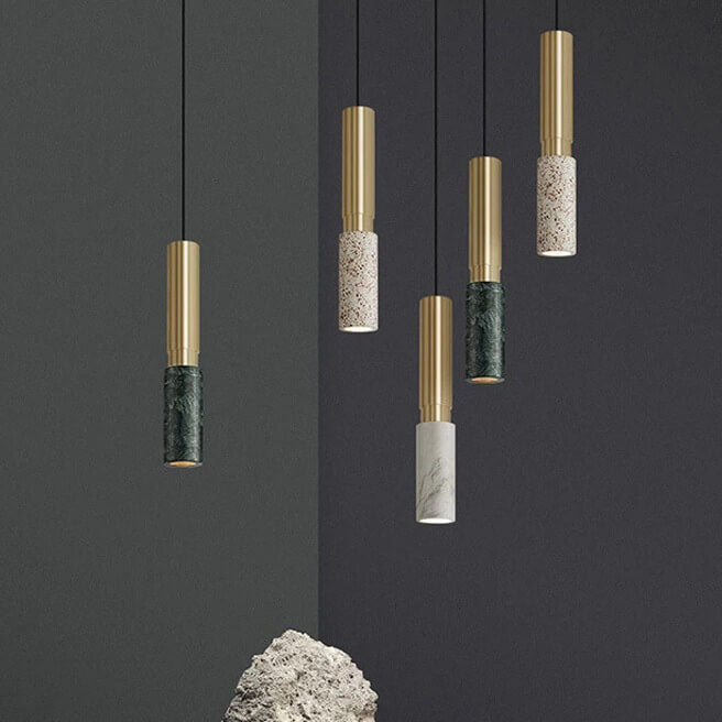Nordic Marble Column Pendant Light