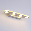 Modern Simple White Long Oval Acrylic Vanity Light 4/6 Light Wall Sconce Lamp