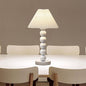 Contemporary Scandinavian Cone Round Hardware Fabric 1-Light Table Lamp For Bedroom