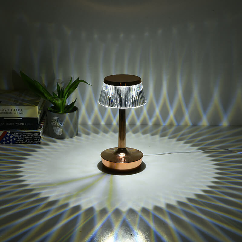 Creative Crystal Mushroom LED Night Light Table Lamp