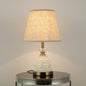 Modern Minimalist Solid Color Hardware Fabric 1-Light Table Lamp