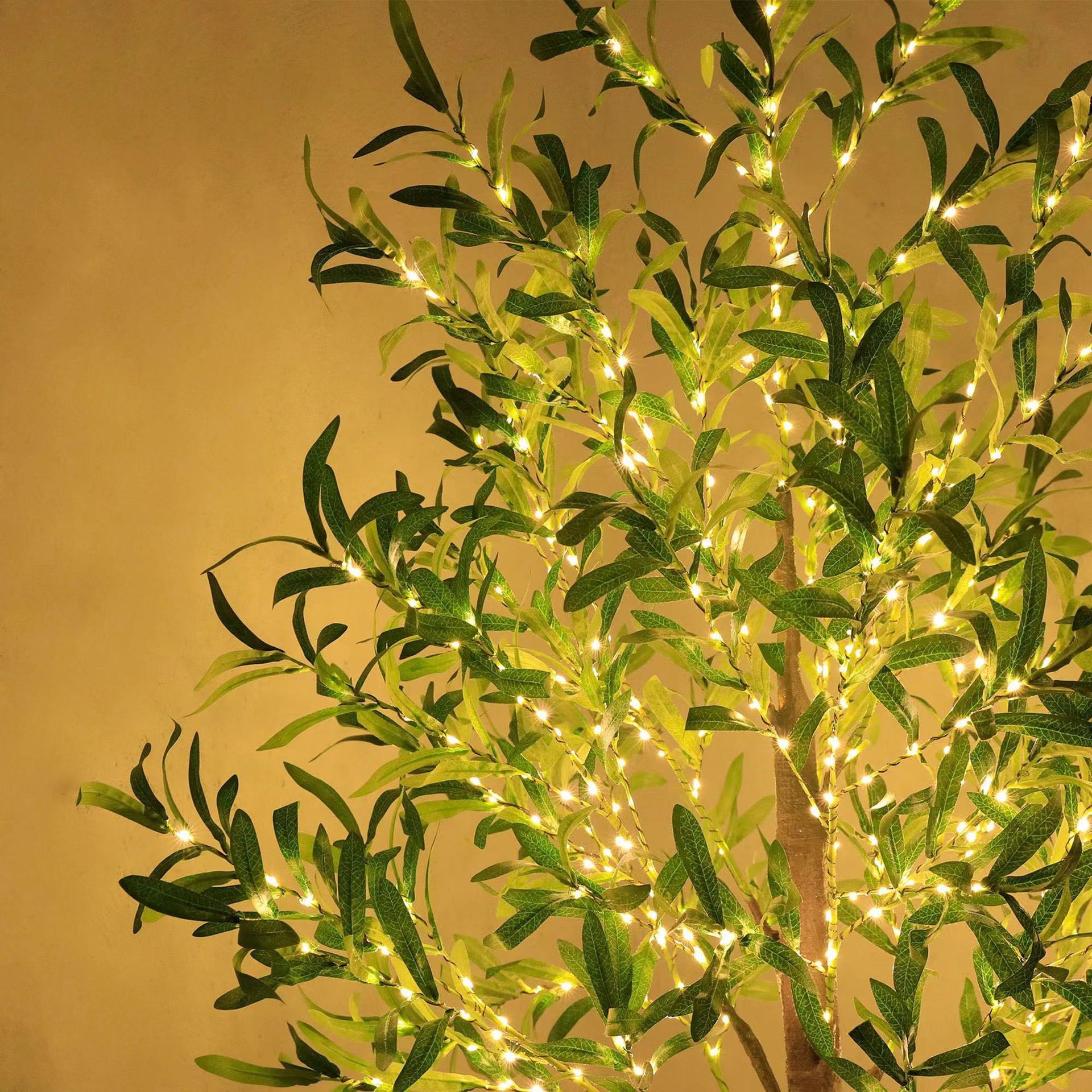 Modern Creative Olive Leaf LED Simulation Plants Decorative Light