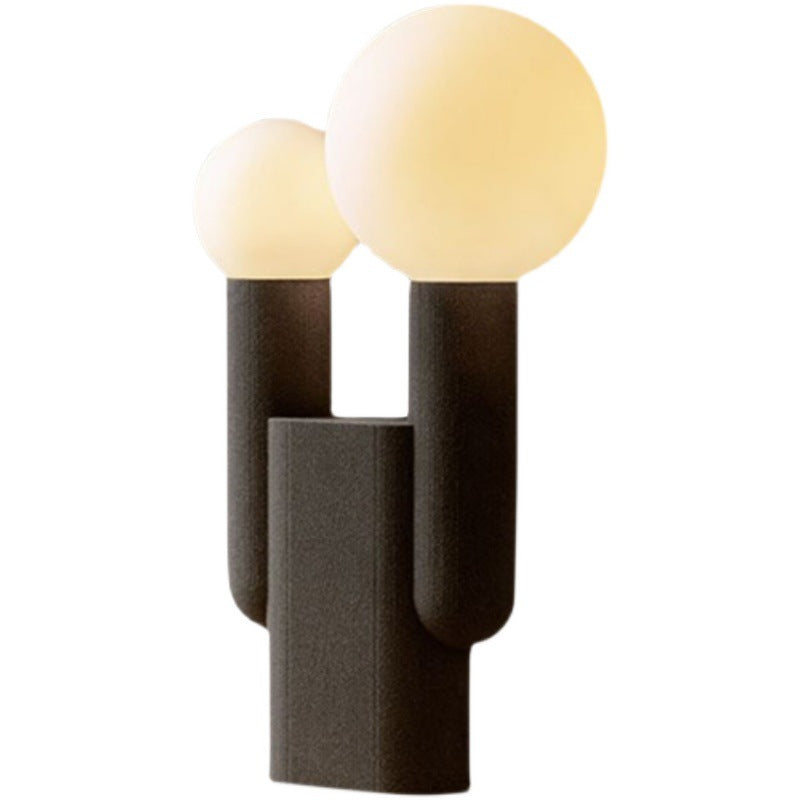 Modern Minimal Cactus Resin 2-Light Table Lamp
