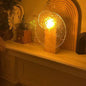 Modern Romantic Solid Wood Rotating Water Pattern LED Table Lamp