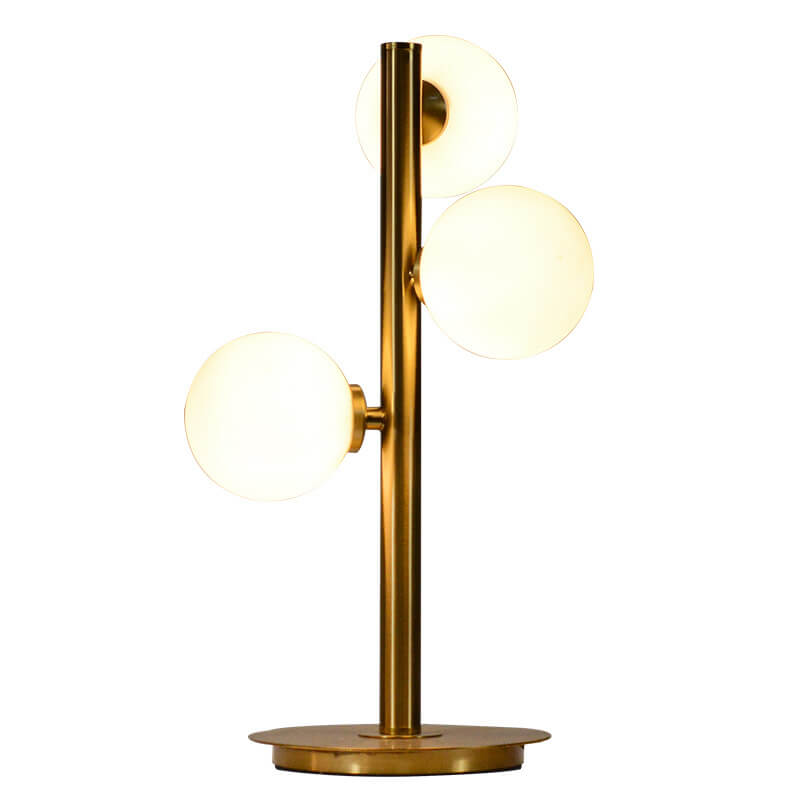 Nordic Creative Magic Bean Glass Iron 3-Light Table Lamp