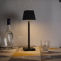 Modern Solid Color Square Metal LED Touch Table Lamp