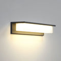 Modern Solar Rectangular Aluminum PC Outdoor LED Wall Sconce Lamp