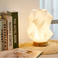 Nordic Creative Geometry 3D Printed Wood Base 1-Light Table Lamp
