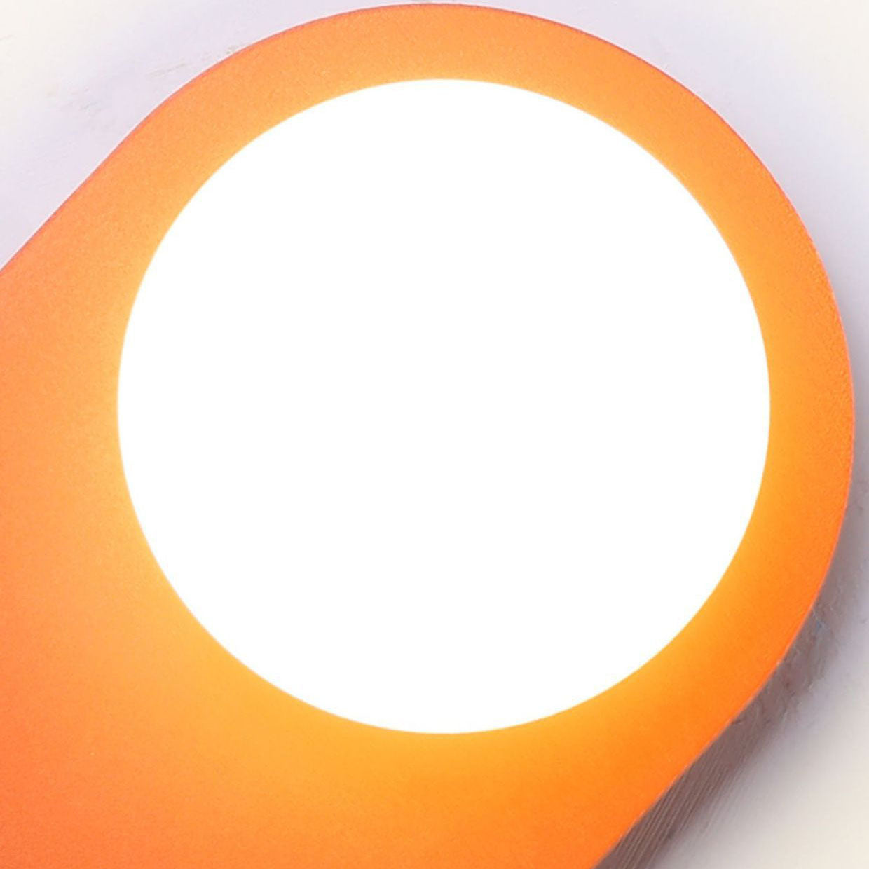 Orange Glass Ring Wall Sconce