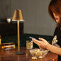 Modern Minimalist Solid Color Mushroom Hardware Plastic Rechargeable LED Night Light Table Lamp