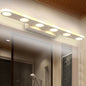 Modern Simple White Long Oval Acrylic Vanity Light 4/6 Light Wall Sconce Lamp