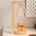 Modern Minimalist Cone Shade Hardware Log 1-Light Melting Wax Table Lamp