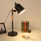 Modern Minimalist Solid Color Wood Hardware 1-Light Table Lamp