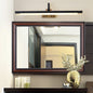 Retro Chinese Iron Bar Rotating LED Mirror Front Wall Sconce Lamp