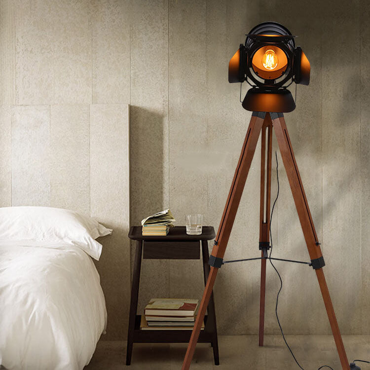 Industrial Tripod Floor Lamp