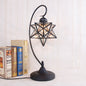 Contemporary Creative Pentagram Iron Glass 1-Light Table Lamp For Bedroom