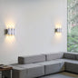 Modern Simplicity Rectangle Wave Aluminum LED Outdoor Wall Sconce Lamp For Outdoor Patio