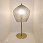 Modern Minimalist Smoke Gray Glass Metal 1-Light Table Lamp