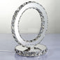 Luxury Crystal Round Stainless Steel LED Table Lamp