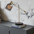 Nordic Creative Iron Glass Cup Marble Base 1-Light Table Lamp