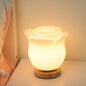 Modern Simplicity Flower Polyethylene Wooden LED Table Lamp For Bedroom