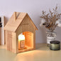 Japanese Creative House Design Log Wood 1- Light Melting Wax Table Lamp