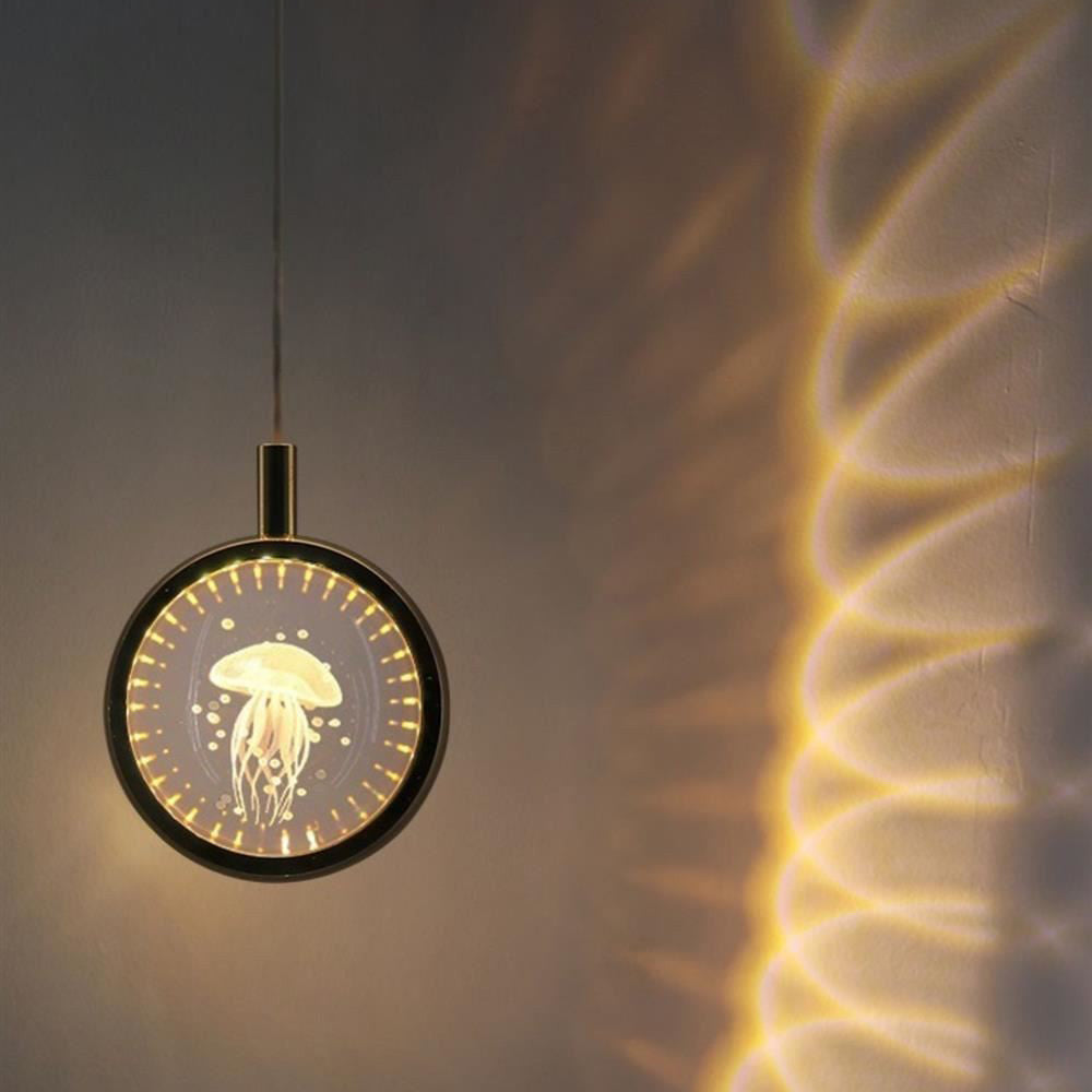 Minimalist Crystal Ball LED Pendant