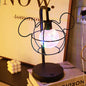 Creative Mouse Metal Cage LED Decorative Battery Table Lamp