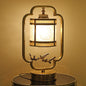 Modern Luxury Glass Copper 1-Light Table Lamp For Bedroom