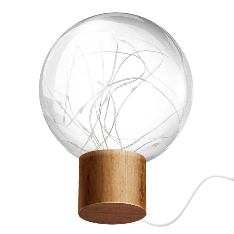 Modern Plastic Lampshade Starry Night Light LED Table Lamp