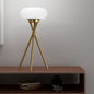 Modern Minimalist Round Tripod Iron Acrylic LED Table Lamp For Bedroom