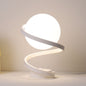 Modern Minimalist Curved Shape Ball Iron Acrylic LED Table Lamp