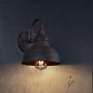 Modern Simplicity Iron Semicircle 1-Light Outdoor Wall Sconce Lamp For Garden