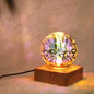Colorful Glass Ball USB Plug-in 1-Light LED Decorative Table Lamp