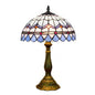 Vintage Stained Glass Tiffany Classic Design 1-Light Table Lamp