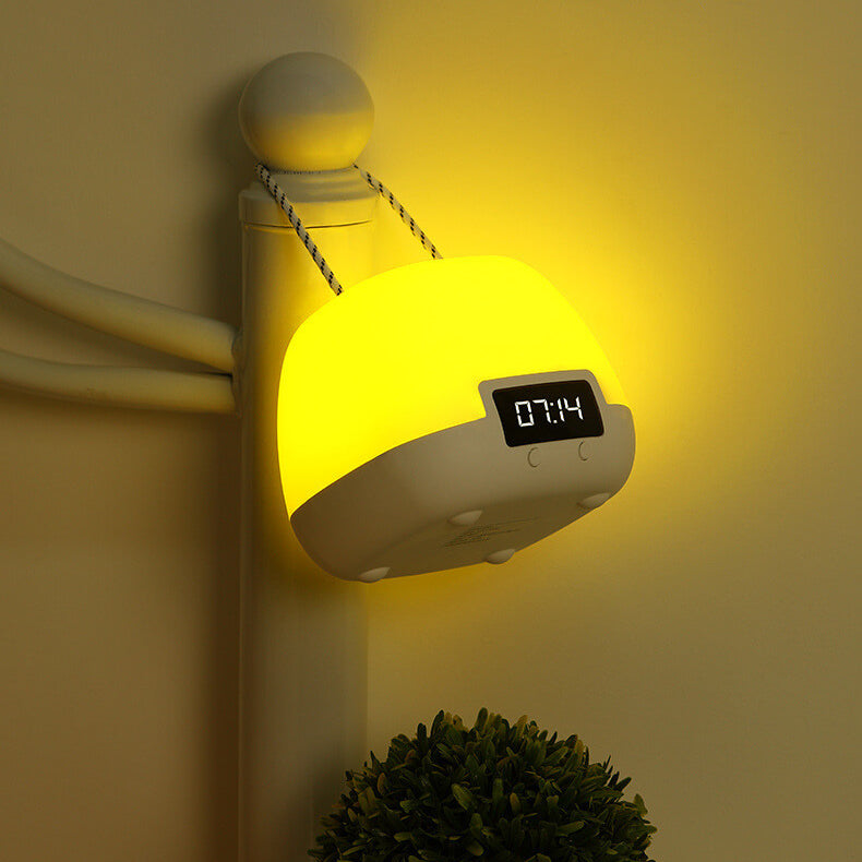 Creative Portable Clock LED Night Light Table Lamp