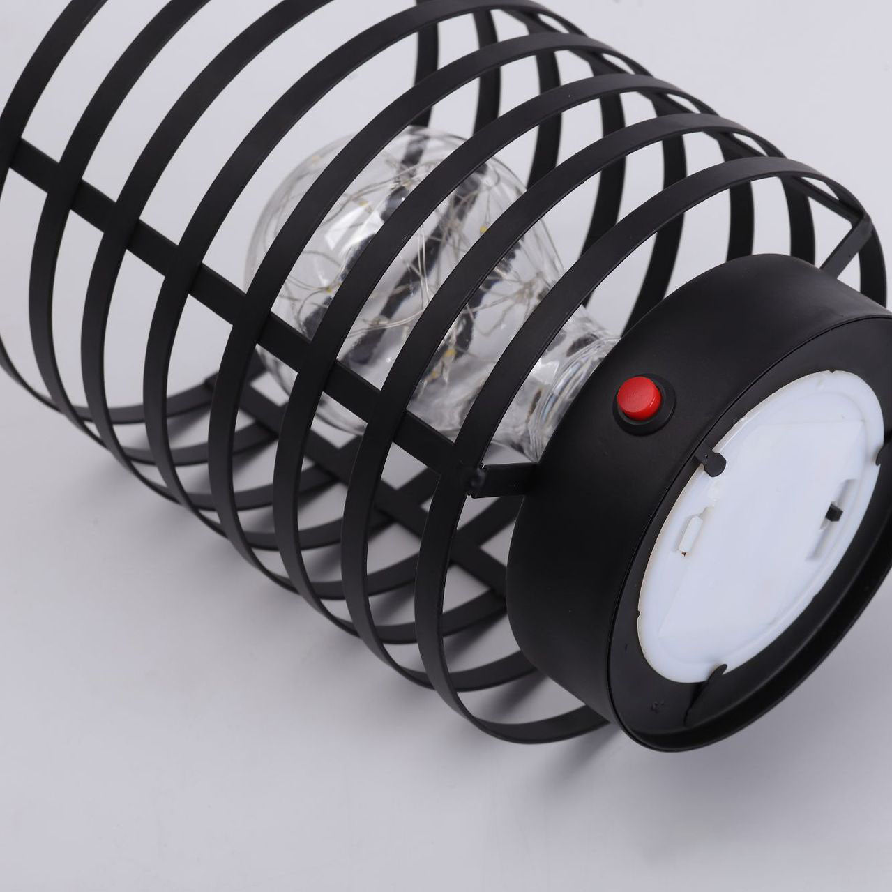 Creative Simple Round Column Iron LED Battery Night Light Table Lamp