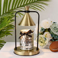 European Luxury Metal Cone Shade 1-Light Melting Wax Table Lamp