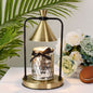 European Luxury Metal Cone Shade 1-Light Melting Wax Table Lamp