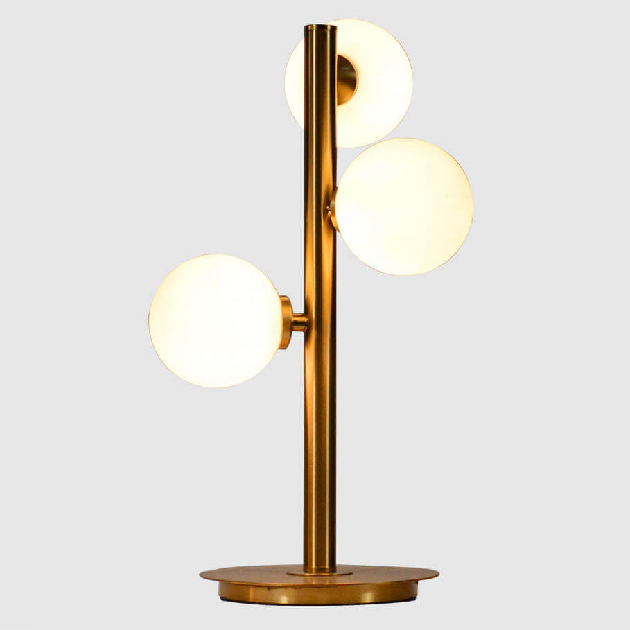 Nordic Creative Magic Bean Glass Iron 3-Light Table Lamp