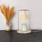 Modern Milk Yellow Cone Shade Marble 2-Light Melting Wax Table Lamp