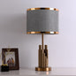 Modern Fabric Light Luxury Simple Cylindrical Design 1-Light Table Lamp
