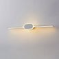 Modern Minimalist Long Strip Oval Base Vanity Light LED Wall Sconce Lamp