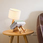 Modern Fabric Robot 1-Light Adjustable Table Lamps