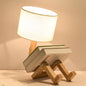 Modern Fabric Robot 1-Light Adjustable Table Lamps