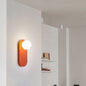 Orange Glass Ring Wall Sconce