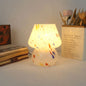 Modern Stained Ink Glass Mushroom Bottle 1-Light Table Lamp