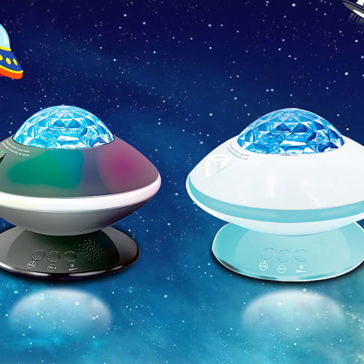 Rotary Three-speed Dimming USB LED Aurora Star Projection Lamp