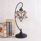 Contemporary Creative Pentagram Iron Glass 1-Light Table Lamp For Bedroom
